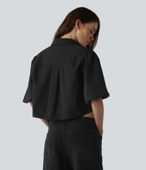 Puff Half Sleeve Casual Shirt