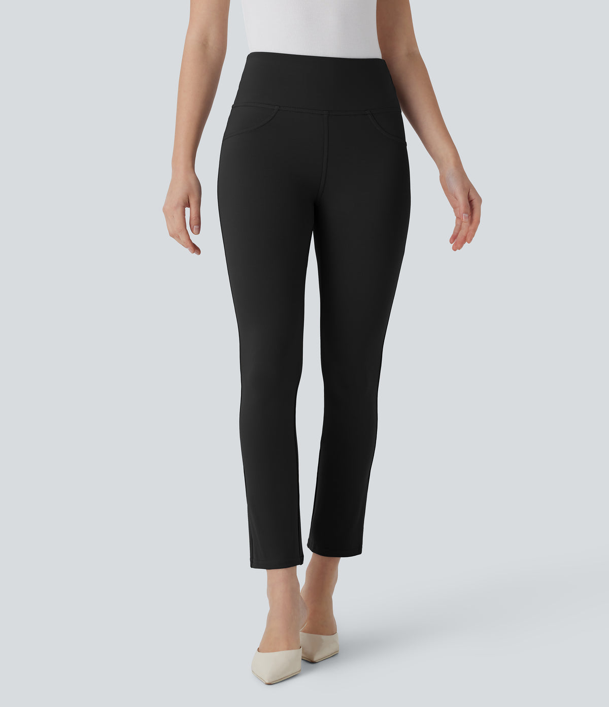 Halara Flex™ DayStretch High Waisted Pocket Tapered Work Cropped Pants