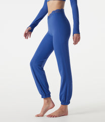 SoftlyZero™ High Waisted Contrast Lace Dance Balloon Joggers with Pockets-UPF50+