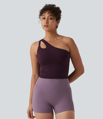 OneForm Seamless Flow One Shoulder Built-in Bra Yoga Tank Top