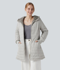 Hooded Zipper Long Sleeve Casual Sherpa Faux Fur hooded Jacket with Pockets