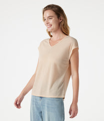 V Neck Short Sleeve Casual T-Shirt