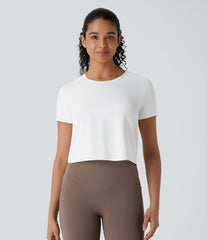 Cut Out Cropped Hiking Sports Top-UPF40+