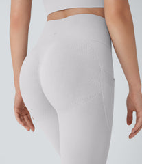 OneForm Seamless Flow High Waisted Tummy Control Butt Lifting Pocket Yoga Leggings