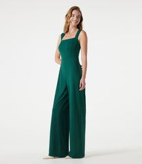 Square Neck Built-in Bra Sleeveless Jumpsuit-Easy Peezy Edition