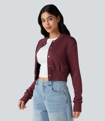 SpacerTek™ Baseball Collar Long Sleeve Causal Jacket