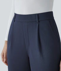 Halara Flex™ High Waisted Pocket Straight Leg Crepe Work Pants