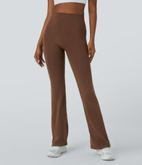 OneForm Seamless Flow High Waisted Ruched Yoga Flare Leggings
