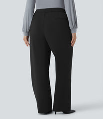 Halara Flex™ High Waisted Zipper Pocket Straight Leg Plus Size Work Pants