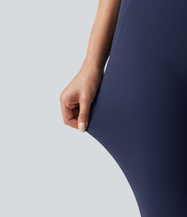 High Waisted Herringbone Golf Skinny Pants with Pockets