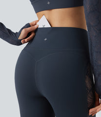 Halara UltraSculpt™ High Waisted Tummy Control Contrast Lace Yoga Leggings with Pocket
