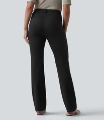 Halara Flex™ High-waisted Herringbone Work Bootcut Pants with Pockets
