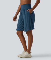 SoftlyZero™ Airy Super High Waisted InstantCool Yoga Balloon Shorts with Pockets