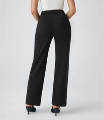 Halara Flex™ High Waisted Zipper Pocket Straight Leg Work Pants