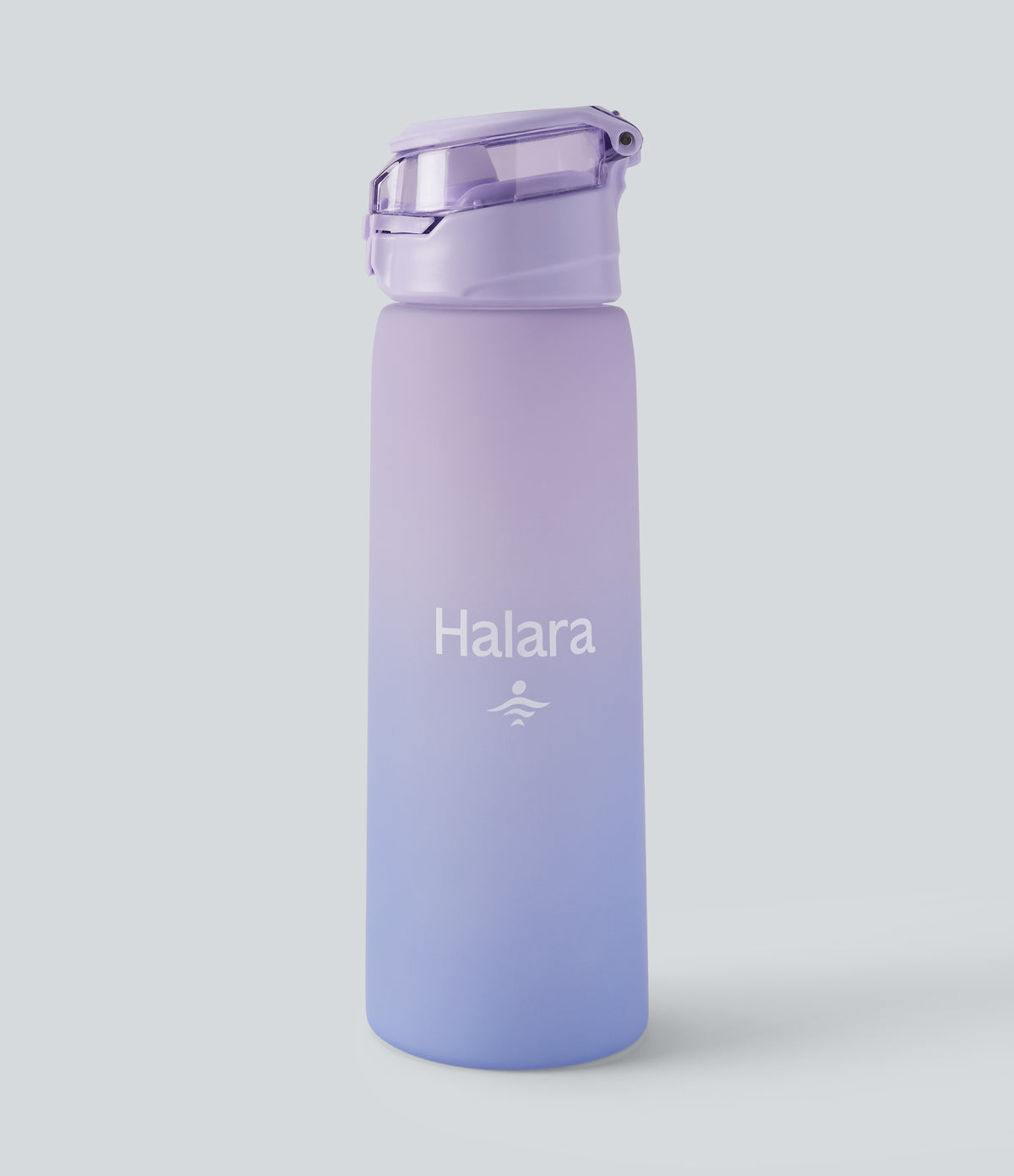 Lockable Pull Tab Transparent Gradient Water Bottle