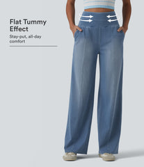 Halara Flex™ High Waisted Tummy Control Casual Baggy Jeans with Pockets