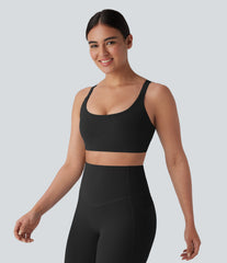Halara UltraSculpt™ Medium Support  U Neck Workout Sports Bra A-D Cups