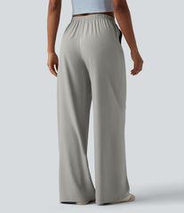 Breezeful™ Mid Rise Quick Dry Casual Straight Leg Pants with Pockets