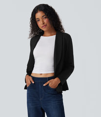 Shawl Collar Long Sleeve Work Blazer
