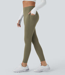 SoftlyZero™ Plush Thermal High Waisted Pocket Skinny 7/8 Yoga Leggings