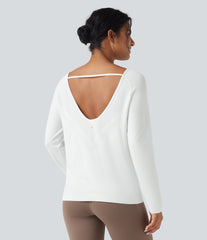 OneForm Seamless Flow Scoop Neck Long Sleeve Workout Sports Top