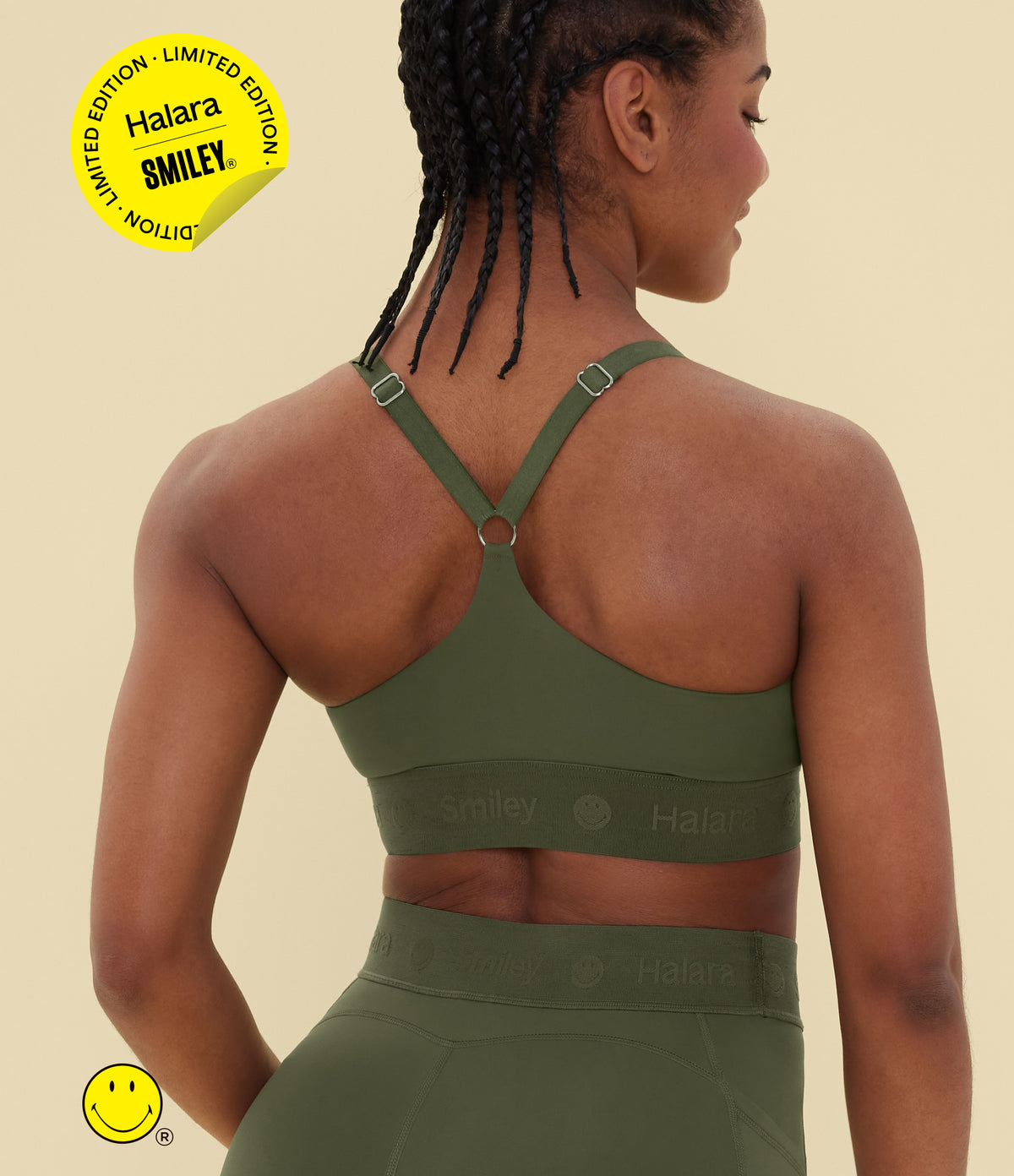 Halara X Smiley® SpeedWave™ Medium Support Quick Dry Training Sports Bra A-D Cups