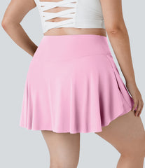 Everyday SoftlyZero™ Airy Crossover Pocket 2-in-1 InstantCool Tennis Plus Size Skirt-Lucid-UPF50+