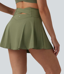 Softlyzero™ Airy High Waisted Tummy Control 2-in-1 InstantCool Mini Tennis Skirt with Pockets-UPF50+