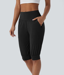 High Waisted Pocket Casual Shorts
