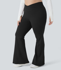 DayStretch Crossover High Waisted Pocket Plus Size Leggings