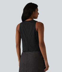 V Neck Stripe InstantCool Work Vest