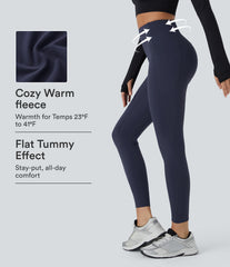 SoftlyZero™ Plush Thermal High Waisted Tummy Control Pocket Workout Leggings