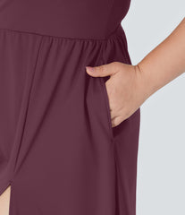 Everyday Plus Size Midi Chill Dress-La Land