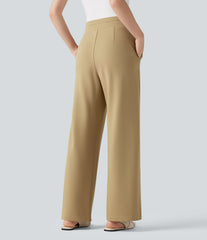 Halara Flex™ High Waisted Straight Leg Work Pants with Pockets