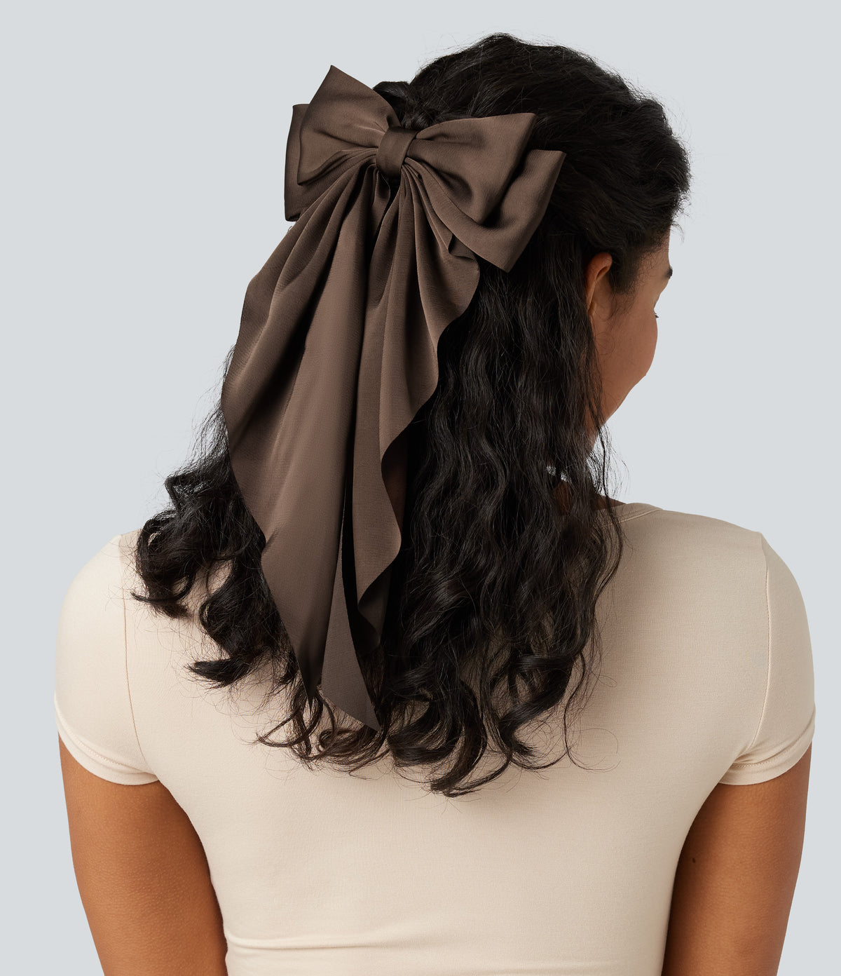 Satin Bow Hair Clip